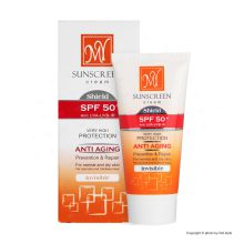 کرم ضد آفتاب مای بدون رنگ ضد چروک SPF50 حجم 50 میلی لیتر