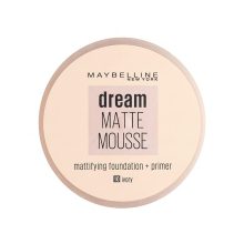 موس میبلین مدل Dream Matte Mousse شماره Ivory 10 حاوی پرایمر
