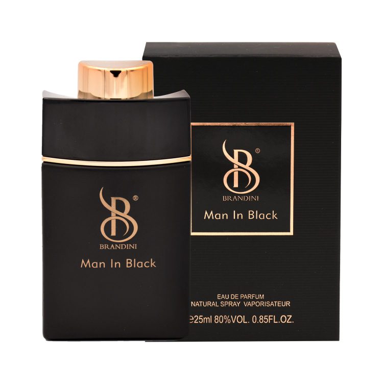 عطر جیبی مردانه برندینی مدل Man in Black حجم 25 میلی لیتر