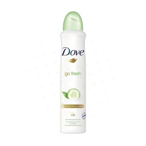 اسپری ضد تعریق زنانه خیار و چای سبز داو مدل Go Fresh حجم 250 میلی لیتر
