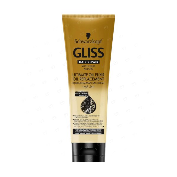 کرم مو بازسازی کننده و تقویت کننده گلیس مدل Ultimate Oil Elixir مناسب موهای آسیب دیده و دارای موخوره حجم 250 میلی لیتر - del 41687 cover