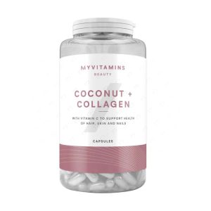 مکمل تقویت پوست، مو و ناخن مای ویتامینز مدل Coconut + Collagen بسته 180 عددی