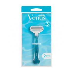 خودتراش سه لبه زنانه ژیلت مدل Venus Smooth به همراه یدک 2 عددی