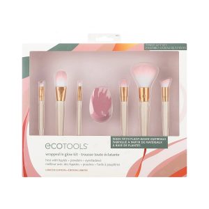 ست برس آرایشی اکوتولز مدل Wrapped In Glow Kit مجموعه 7 عددی