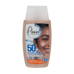 کرم ضد آفتاب پیکسل مدل GOLDEN BEIGE مناسب پوست خشک تا حساس حاوی SPF50 حجم 50 میلی لیتر