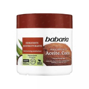 ماسک مو آبرسان و ترمیم کننده باباریا مدل Coconut Oil حجم 400 میلی لیتر