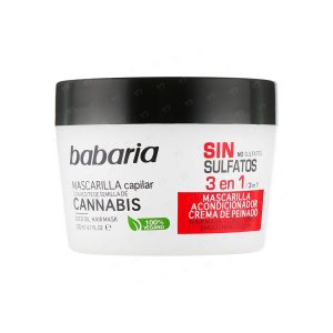 ماسک مو سه کاره نرم کننده بدون سولفات باباریا مدل Cannabis حجم 200 میلی لیتر