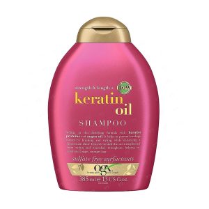 شامپو مو او جی ایکس مدل Keratin Oil حجم 385 میلی لیتر