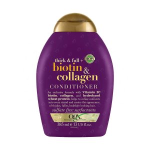 نرم کننده مو او جی ایکس مدل Biotin & Collagen حجم 385 میلی لیتر