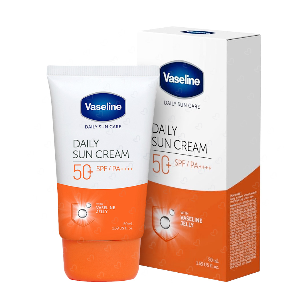 ضد آفتاب وازلین مدل Daily Sun Cream حاوی SPF50 حجم 50 میلی لیتر