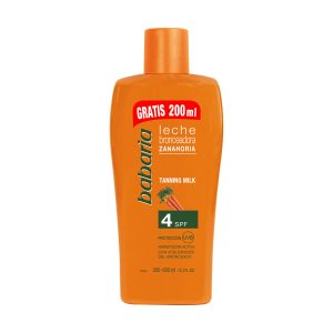 شیر برنزه کننده باباریا مدل Leche حاوی SPF4 حجم 200 میلی لیتر