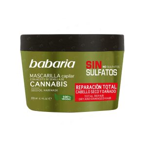ماسک مو ترمیم کننده بدون سولفات باباریا مدل Cannabis حجم 200 میلی لیتر
