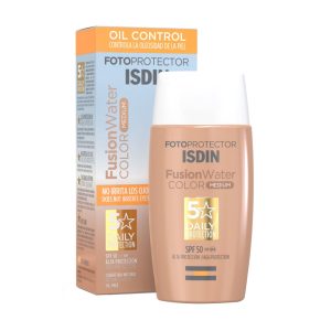 ضد آفتاب رنگی ایزدین مدل FUSION WATER Color Medium حاوی SPF50 حجم 50 میلی لیتر