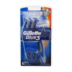خودتراش سه لبه ‏ژیلت مدل Blue 3 بسته 4 عددی