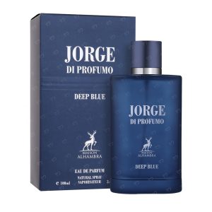ادو پرفیوم مردانه الحمبرا مدل JORGE DI PROFUMO DEEP BLUE حجم 100 میلی لیتر