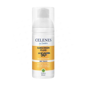 ضد آفتاب پمپی فلوئید سلنس سری HERBAL مدل Dry Touch حاوی SPF50 حجم 50 میلی لیتر