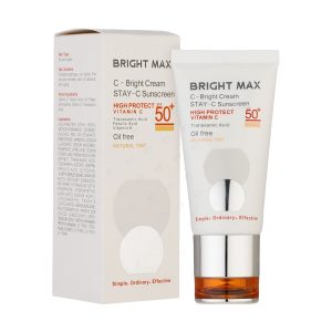 ضدآفتاب رنگی برایت مکس مدل Vitamin C حاوی SPF50 حجم 50 میلی لیتر