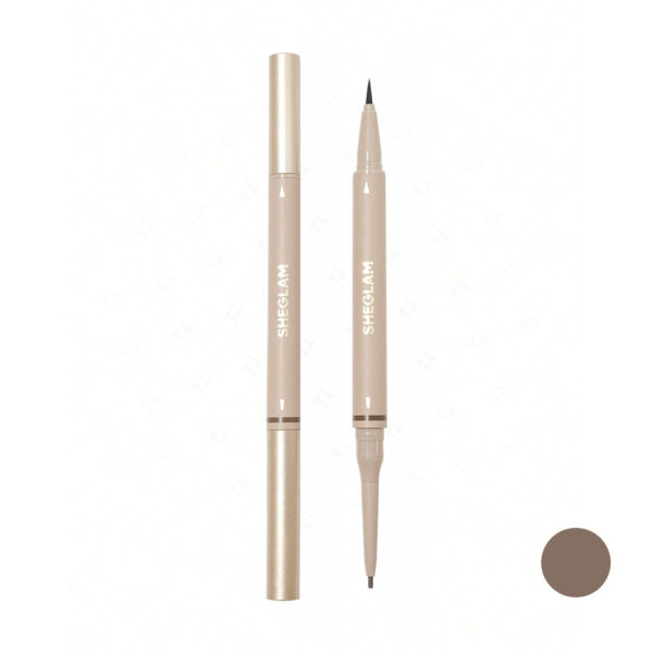 مداد ابرو دو طرفه شیگلم مدل Brows On Demand رنگ Taupe - del 50422 cover