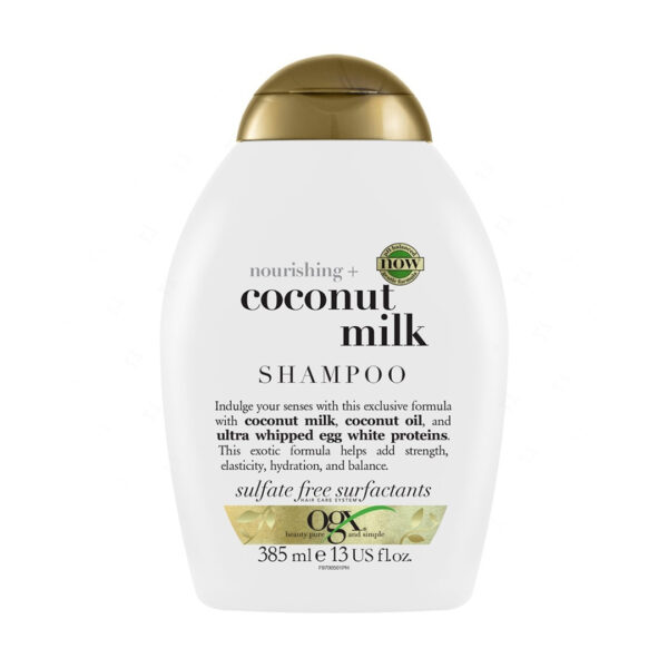 شامپو مو فاقد سولفات او جی ایکس مدل Coconut Milk حجم 385 میلی لیتر - del 50900 cover