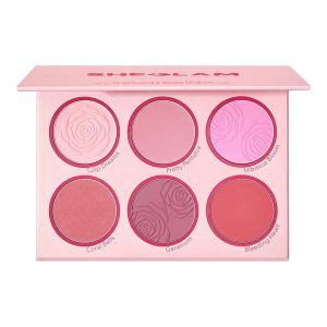 پالت رژگونه 6 رنگ شیگلم مدل Floral Flush رنگ Blushing Bouquet