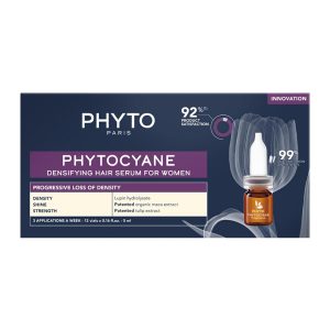 سرم ضد ریزش و تقویت مو زنانه فیتو مدل Phytocyane بسته 12 عددی