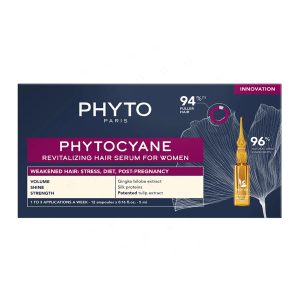 سرم ضد ریزش و رشد مو بانوان فیتو مدل Phytocyane بسته 12 عددی