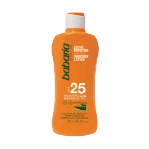 لوسیون ضد آفتاب باباریا مدل Aloe Vera حاوی SPF25 حجم 300 میلی لیتر