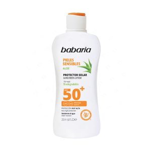 لوسیون ضد آفتاب باباریا مدل Aloe Vera حاوی SPF50 حجم 200 میلی لیتر
