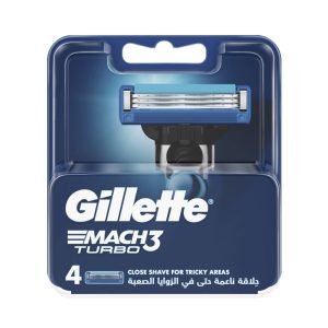 تیغ یدک ژیلت مدل Mach 3 Turbo بسته 4 عددی