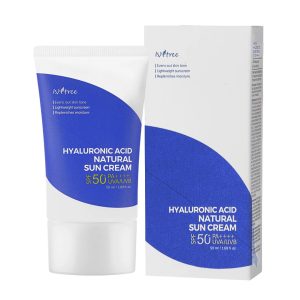 کرم ضد آفتاب ایزنتری مدل Hyaluronic Acid Natural حاوی SPF50 حجم 50 میلی لیتر