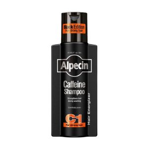شامپو تقویت کننده و ضد ریزش مو آلپسین مدل Caffeine C1 Black Edition حجم 250 میلی لیتر