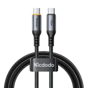 کابل شارژ سریع هوشمند تایپ سی به تایپ سی 100 وات قطع کن اتومات مک دودو مدل Mcdodo CA-2040